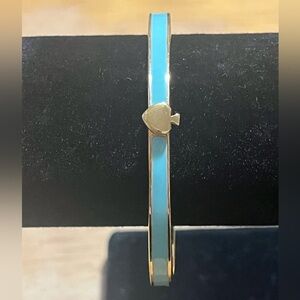 Kate Spade New York Enamel Hinged Bangle Bracelet, Blue